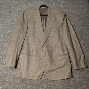 Billfox Rare Fibres London Men's Glen Plaid Suit 38R 36x30 Prince of Wales